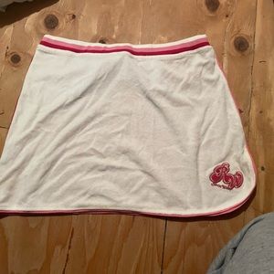 PINK AND WHOTE VINTAGE MINI SKIRT